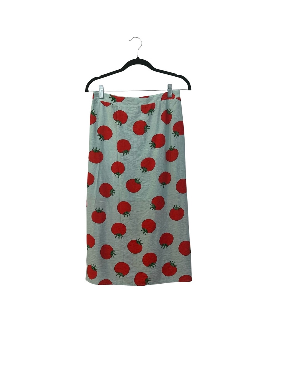 Compañia Fantastica Red Tomato Print Midi Skirt - Casual Summer Style